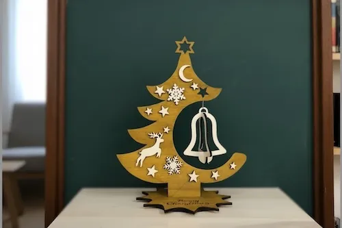 クリスマスオーナメントの完成例