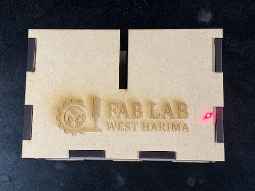 レーザー彫刻の様子