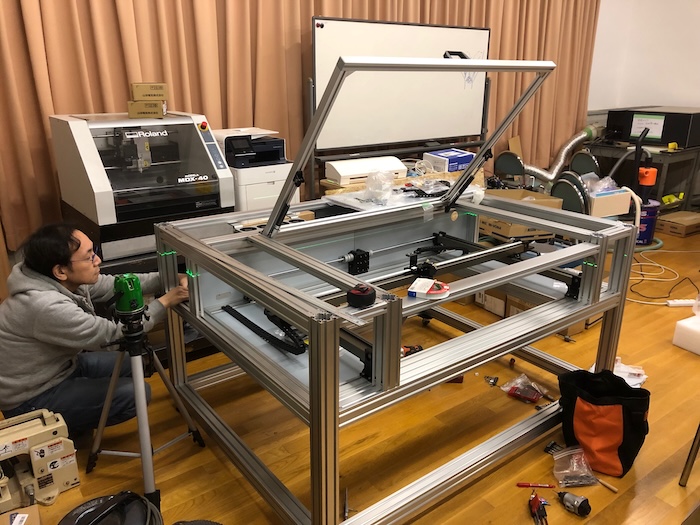 レーザー取り付け